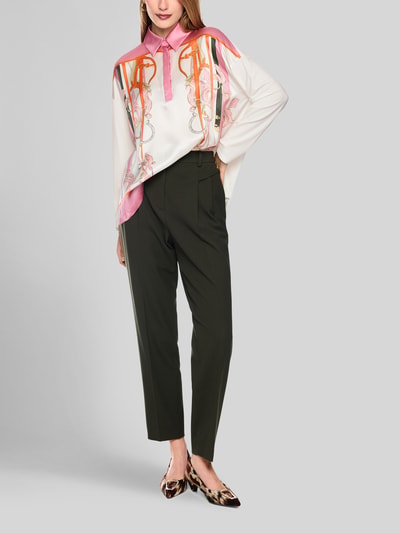 Marc Cain Relaxed Fit Hemdbluse mit Seiden-Anteil Offwhite 1