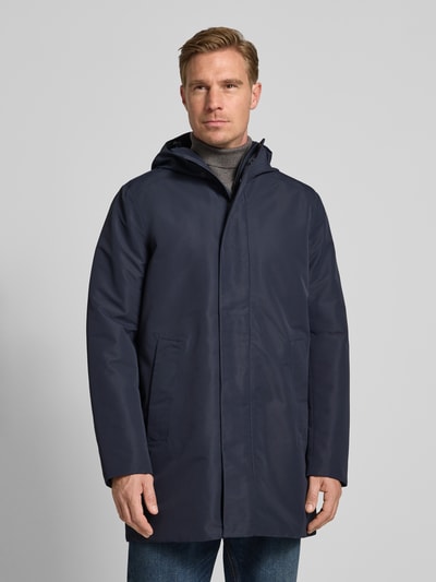 Geox Regular fit parka met capuchon, model 'DORAY' Marineblauw - 4
