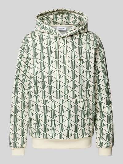 Lacoste Hoodie met logobadge Groen - 1