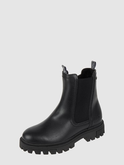 Tom Tailor Boots in Leder-Optik Black 1