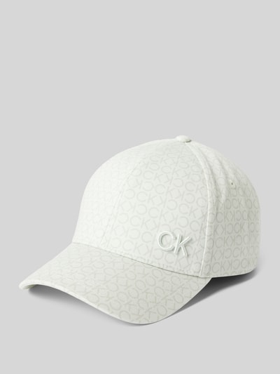 CK Calvin Klein Baseballpet met logomotief Steengrijs gemêleerd - 1