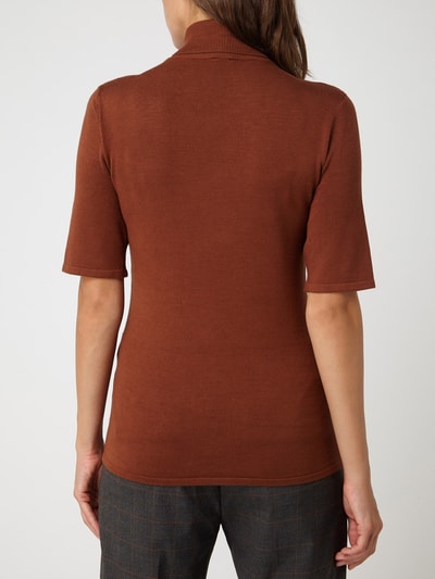 s.Oliver BLACK LABEL Rollkragenpullover mit 1/2-Arm  Cognac 5