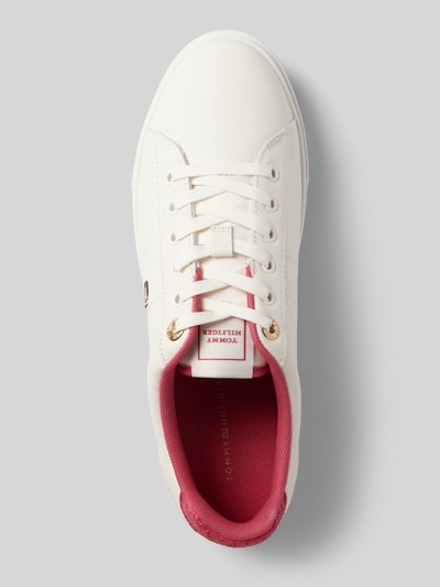 Tommy Hilfiger Leren sneakers met labelapplicatie, model 'ELEVATED ESSENT' Zwart - 3