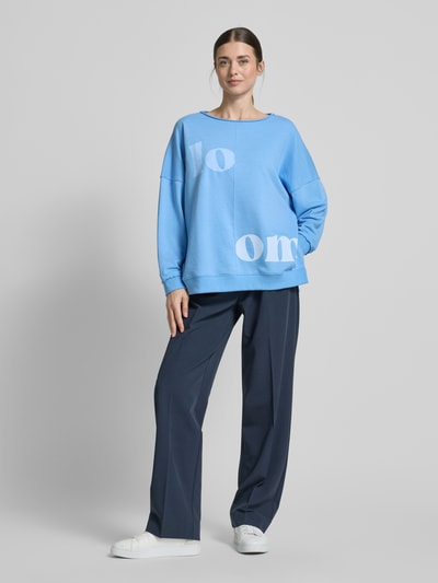 Smith and Soul Sweatshirt mit überschnittenen Schultern und Rundhalsausschnitt Hellblau 1