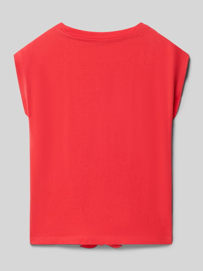 s.Oliver RED LABEL V-Shape T-Shirt aus reiner Baumwolle Koralle 3