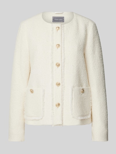 WHITE LABEL Blazer met ronde hals Ecru - 2