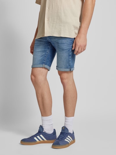 Only & Sons Regular Fit Jeansshorts im 5-Pocket-Design Modell 'PLY' Jeansblau 4