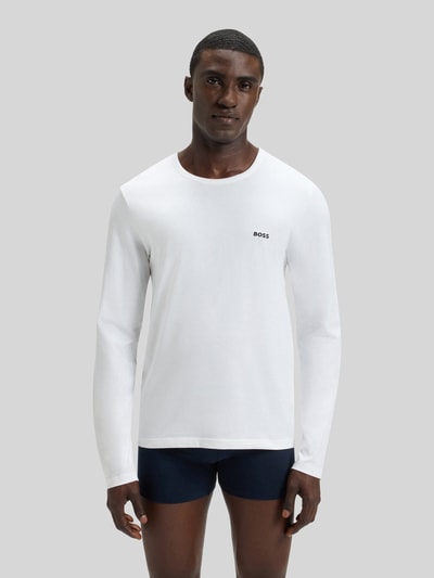 BOSS Regular Fit Langarmshirt aus reiner Baumwolle im 3er-Pack Rot 5