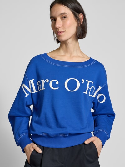 Marc O'Polo Comfort fit sweatshirt van puur katoen Koningsblauw - 3