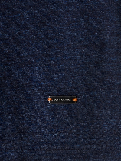 BOSS Orange Poloshirt mit fixiertem Umlegekragen Blau 2