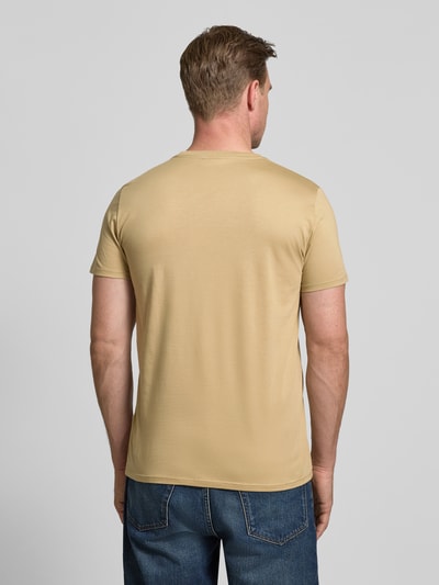 Lacoste Regular Fit T-Shirt aus reiner Baumwolle Beige 5