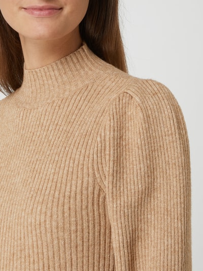 Only Pullover aus Viskosemischung Modell 'Katia' Camel Melange 3