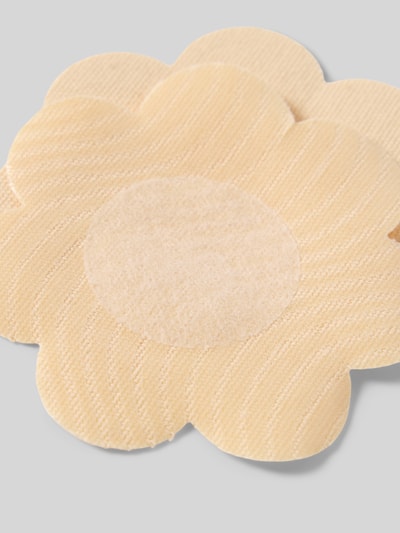 Produktfoto, Boob Tape im Festival Pack von MAGIC Bodyfashion in Beige mit Blütenform und feiner Stofftextur für diskrete Brustabdeckung.