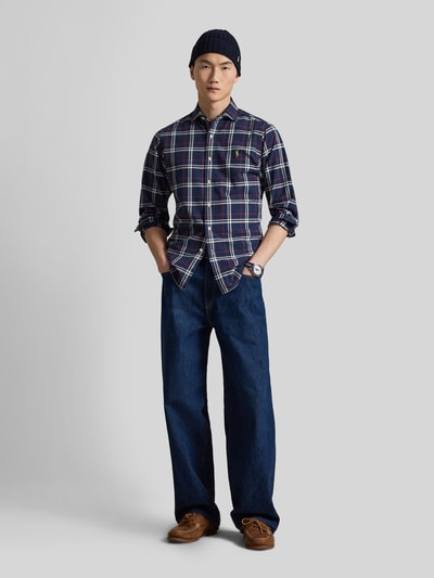 Polo Ralph Lauren Regular Fit Freizeithemd aus reiner Baumwolle Marine 1