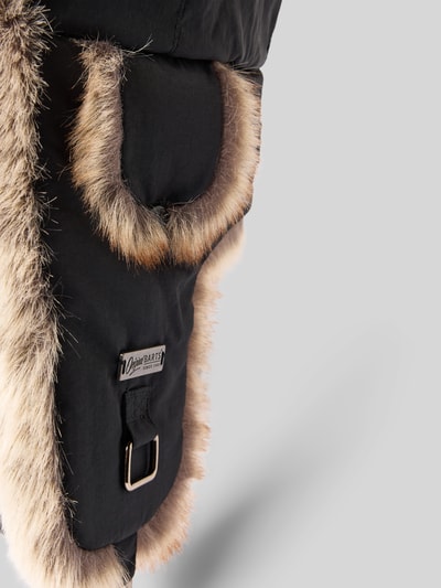 Barts Muts met oorkleppen, model 'KAMIKAZE' Zwart - 2