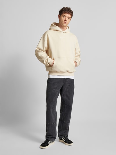 KARL KANI Hoodie met labelstitching Zand - 1