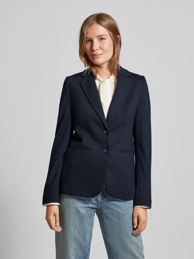 More & More Blazer met reverskraag Marineblauw gemêleerd - 4