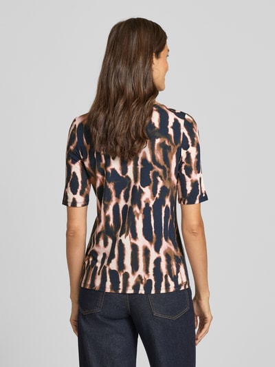 Betty Barclay Slim fit T-shirt van viscosemix, model 'Juli'' Marineblauw - 5