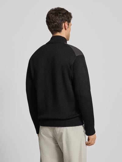 BOSS Orange Regular Fit Strickjacke mit Schurwoll-Anteil Modell 'KORADO' Black 5
