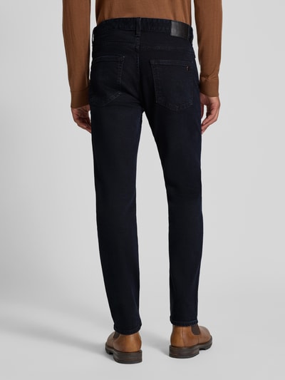 BOSS Orange Slim Fit Jeans aus Baumwoll-Mix Modell 'DELAWARE' Dunkelblau 5