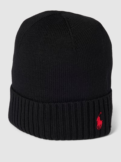 Polo Ralph Lauren Teens Beanie aus Wolle mit Label-Stitching Black 1