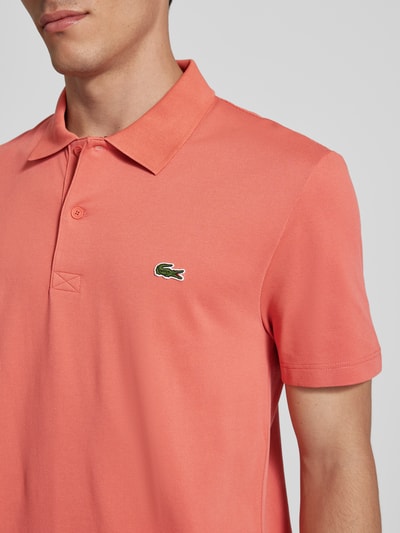 Lacoste Poloshirt met labeldetail Rood - 3