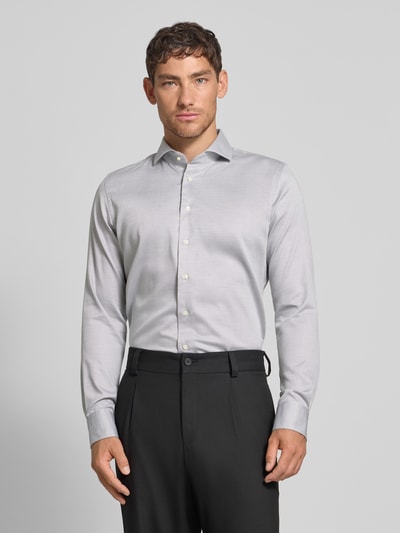 Profuomo Regular Fit Business-Hemd mit Knopfleiste Gruen 4