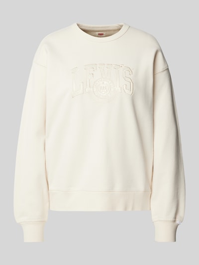 Levi's® Sweatshirt mit Label-Stitching Beige 1