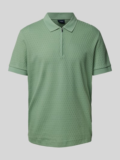 JOOP! Collection Regular Fit Poloshirt mit Strukturmuster Modell 'Brody' Lind 2