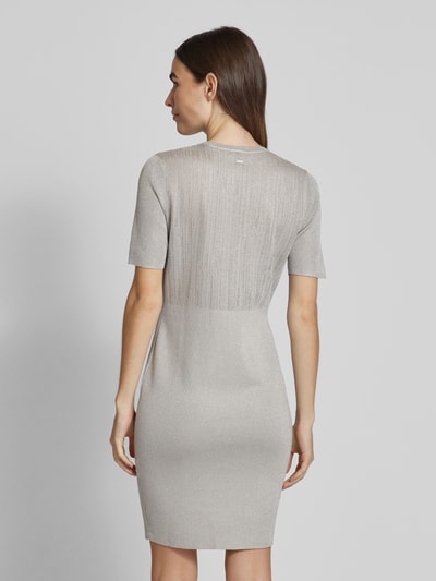 ARMANI EXCHANGE Knielanges Kleid mit Rundhalsausschnitt Silber 5