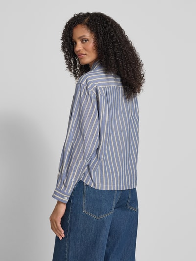 Jake*s Casual Hemdbluse mit Knopfleiste Jeansblau 5