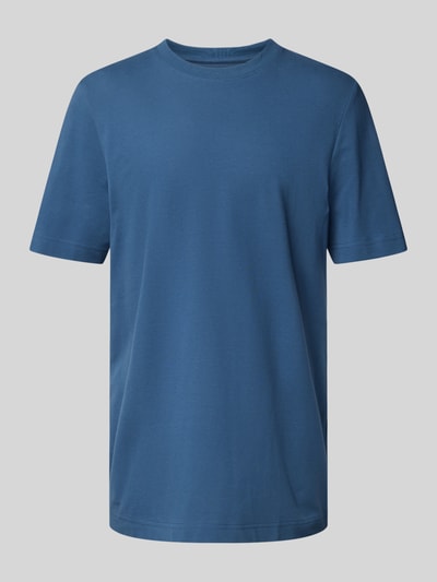 Tom Tailor Regular Fit T-Shirt in Piqué-Optik Dunkelblau 2