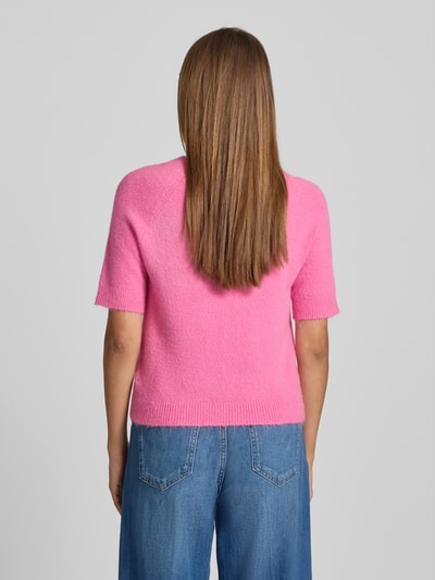 Rich & Royal Strickpullover mit gerippten Abschlüssen Pink 5
