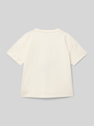 Tom Tailor Oversized T-Shirt aus reiner Baumwolle Offwhite 3