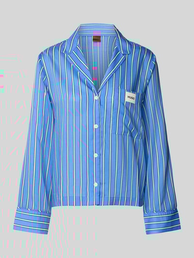 HUGO Pyjama-Oberteil aus reinem Lyocell Modell 'Kleo' Blau 1