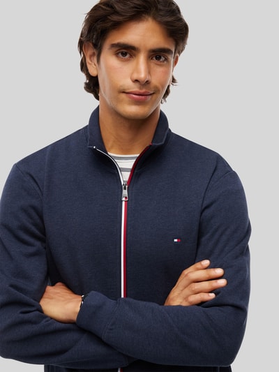 Tommy Hilfiger Regular Fit Sweatjacke aus reiner Baumwolle Marine 3