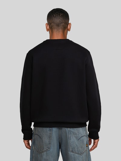 G-Star RAW Sweatshirt mit Ton-in-Ton Logo-Details Black 5