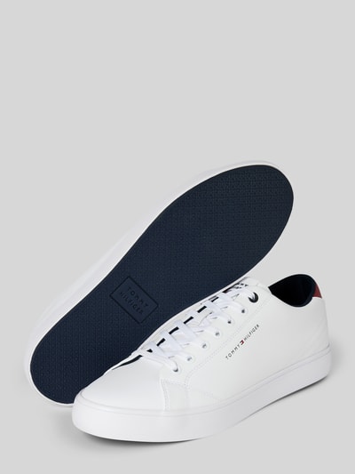 Tommy Hilfiger Sneaker aus Leder mit Schnürung Weiss 4