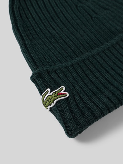 Lacoste Mütze aus reiner Wolle Dunkelgruen 2