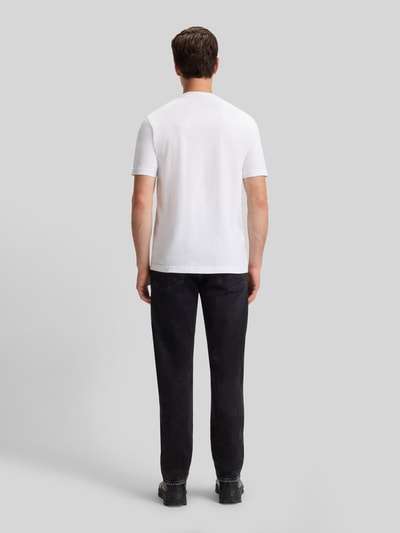 BOSS Orange Regular fit T-shirt van puur katoen Wit - 5