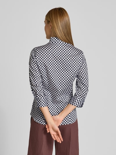 ETERNA Bluse mit Hemdblusenkragen und Knopfleiste Black 5