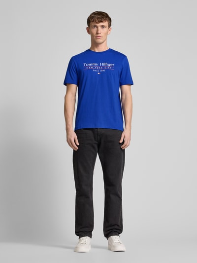 Tommy Hilfiger T-Shirt mit Label-Print Royal 1