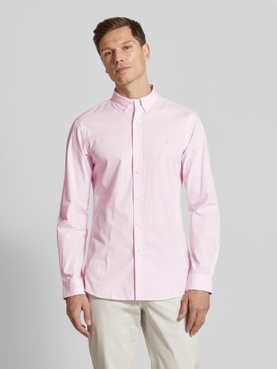 Polo Ralph Lauren Slim Fit Freizeithemd mit Button-Down-Kragen Rosa 4