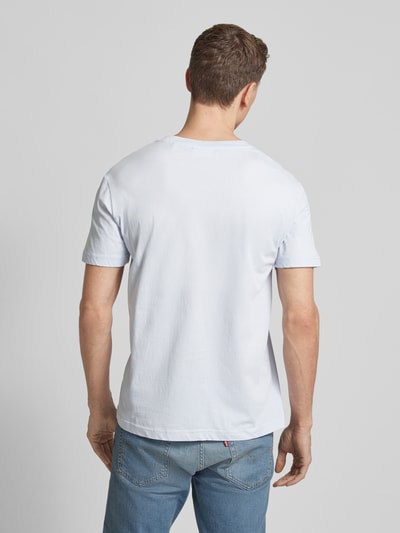 Gant T-shirt met label- en motiefprint Lichtblauw - 5