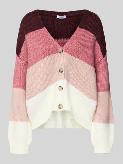 More & More Oversized Strickjacke mit Knopfleiste Bordeaux 2