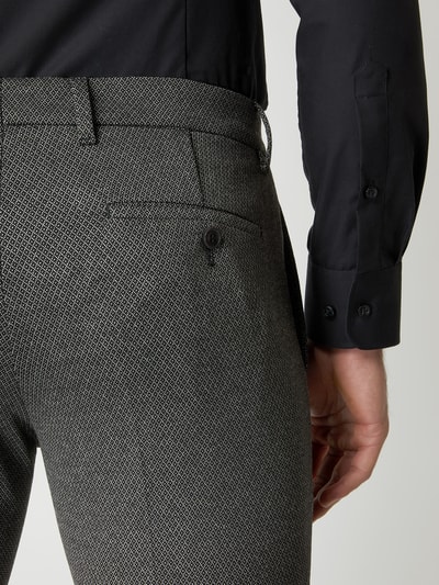 Drykorn Slim fit pantalon met stretch, model 'Sight' Middengrijs - 3