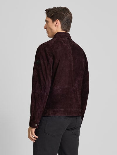 JOOP! Collection Lederjacke mit Reißverschluss Purple 5