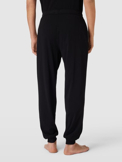 BOSS Sweatpants met labelstitching, model 'Mix&Match' Zwart - 5