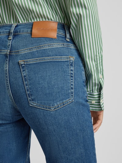 Gant Regular fit jeans met verkort model Jeansblauw - 3