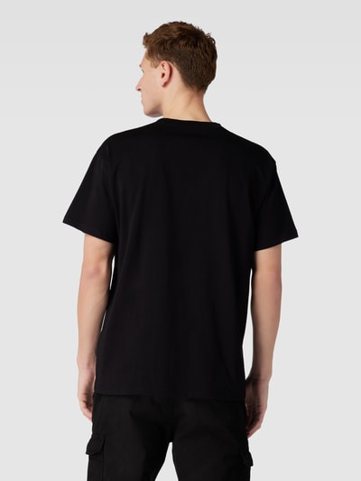 Carhartt Work In Progress T-Shirt mit Label-Stitching Black 5